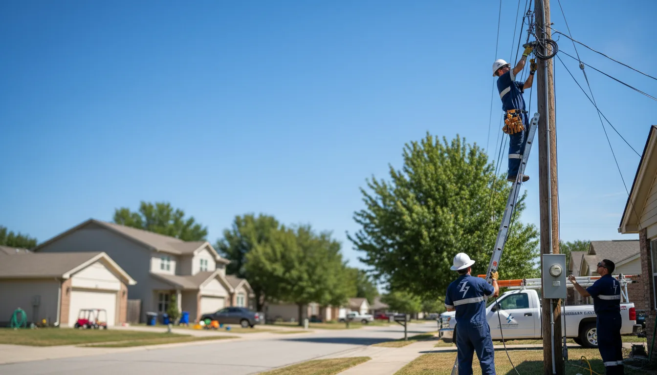 Residential electrician providing installation services in Stockton, GA